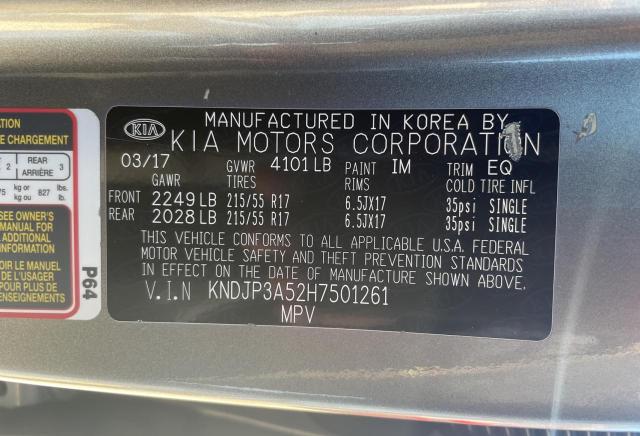 Photo 10 from auction – 2017 KIA SOUL + with VIN KNDJP3A52H7501261
