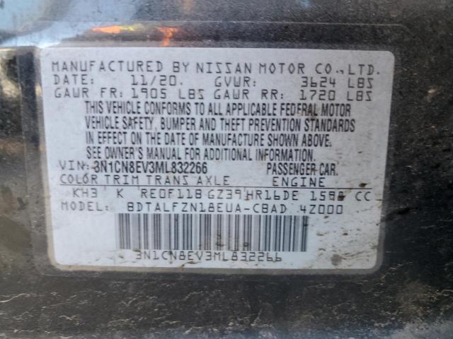 Photo 12 from auction – 2021 NISSAN VERSA SV with VIN 3N1CN8EV3ML832266