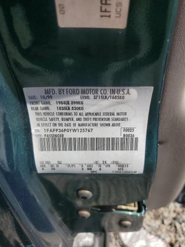 صورة رقم 13 من المزاد - 2000 FORD FOCUS SE مع VIN 1FAFP36P0YW125767