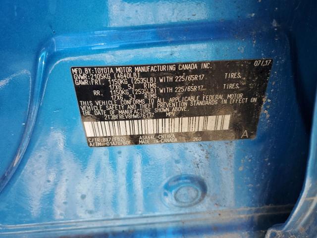 Photo 12 from auction – 2017 TOYOTA RAV4 LE with VIN 2T3BFREV8HW676137