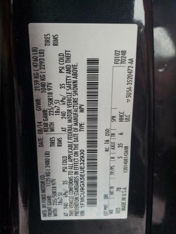 Photo 12 from auction – 2014 FORD ESCAPE SE with VIN 1FMCU9GX5EUE32930