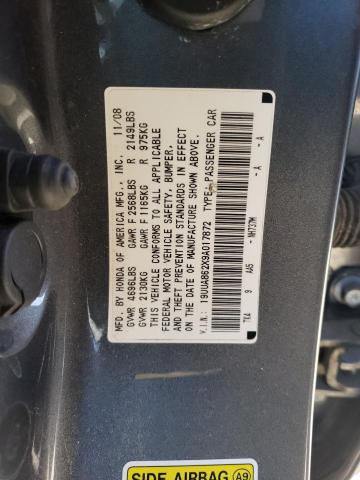 Photo 12 from auction – 2009 ACURA TL with VIN 19UUA862X9A017872