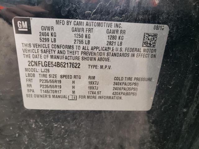 Photo 12 from auction – 2011 CHEVROLET EQUINOX LT with VIN 2CNFLGE54B6217622