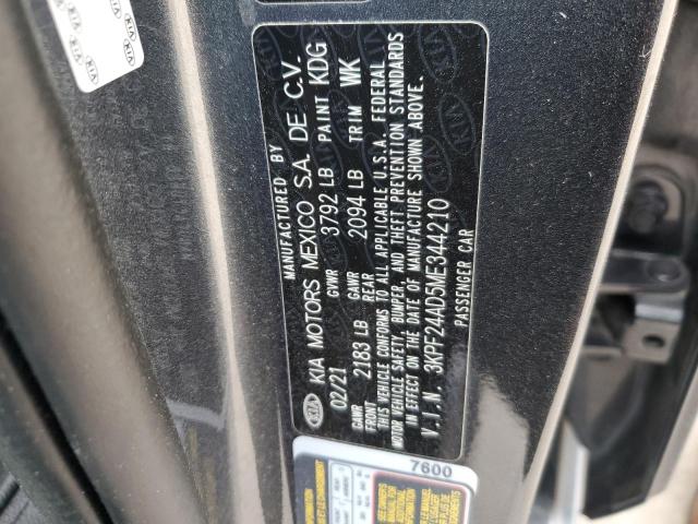 Photo 12 from auction – 2021 KIA FORTE FE with VIN 3KPF24AD5ME344210