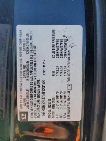 Photo 14 from auction – 2005 HUMMER H2 with VIN 5GRGN23U75H123148