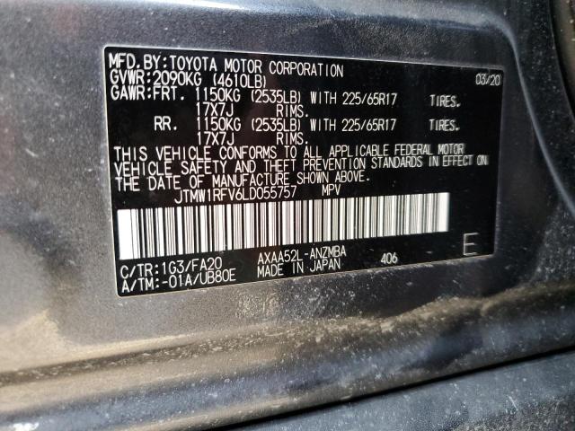 Photo 13 from auction – 2020 TOYOTA RAV4 XLE with VIN JTMW1RFV6LD055757
