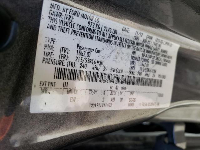Photo 12 from auction – 2013 FORD FOCUS SE with VIN 1FADP3F28DL199428