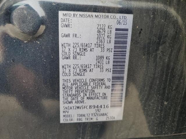 Photo 13 from auction – 2015 NISSAN ROGUE S with VIN 5N1AT2MV5FC894416