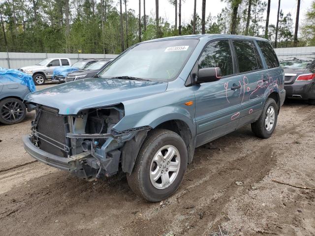 HONDA PILOT LX 2007 with VIN 5FNYF18117B028471 - Photo from auction