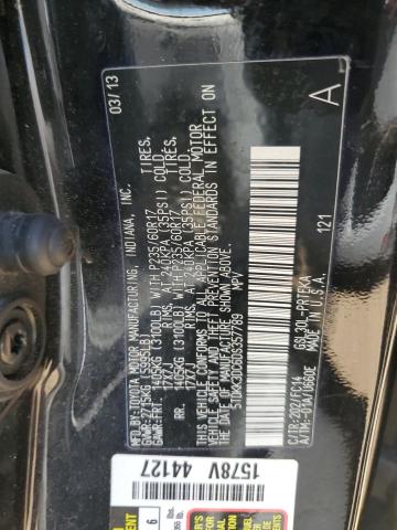 Photo 14 from auction – 2013 TOYOTA SIENNA LE with VIN 5TDKK3DC6DS357789