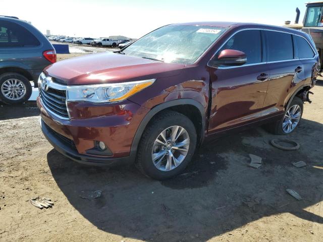 TOYOTA HIGHLANDER 2014 with VIN 5TDBKRFH9ES006632 - Photo from auction