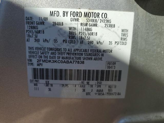 Photo 14 from auction – 2010 FORD EDGE LIMIT with VIN 2FMDK3KC0ABA77838
