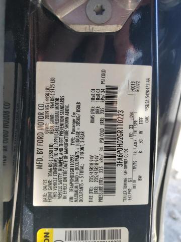 Photo 13 from auction – 2016 FORD FUSION SE with VIN 3FA6P0HD2GR110223