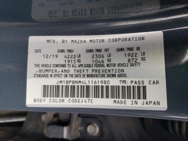 Photo 12 from auction – 2020 MAZDA 3 PREMIUM with VIN JM1BPBNM4L1161980