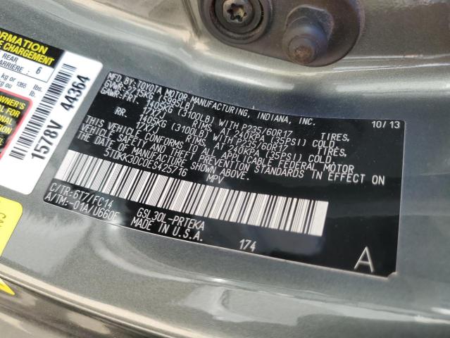 Photo 13 from auction – 2014 TOYOTA SIENNA LE with VIN 5TDKK3DC0ES425716