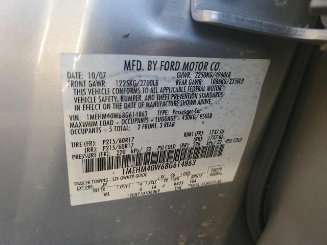 Photo 12 from auction – 2008 MERCURY SABLE LUXU with VIN 1MEHM40W68G614863