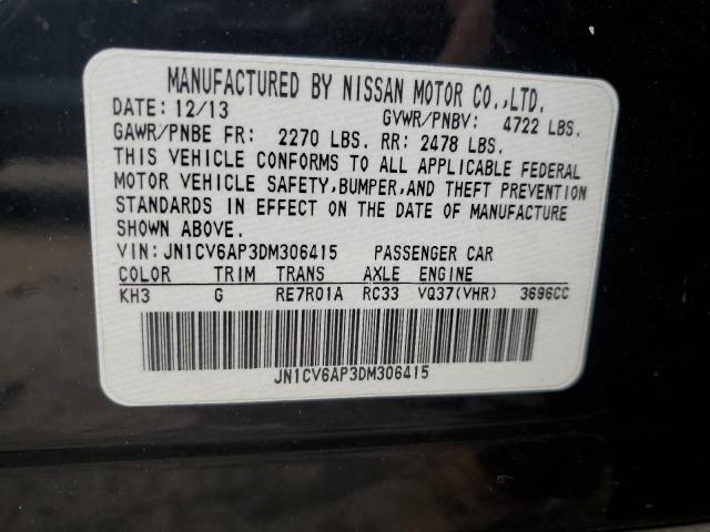 Photo 12 from auction – 2013 INFINITI G37 BASE with VIN JN1CV6AP3DM306415