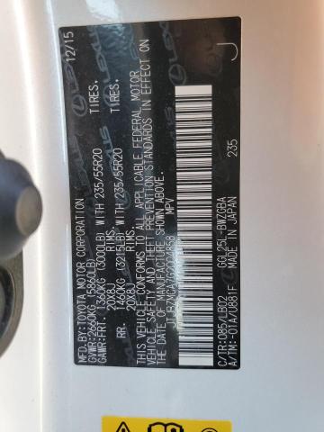 Foto 12 de la subasta – 2016 LEXUS RX 350 con VIN JTJBZMCA7G2004858