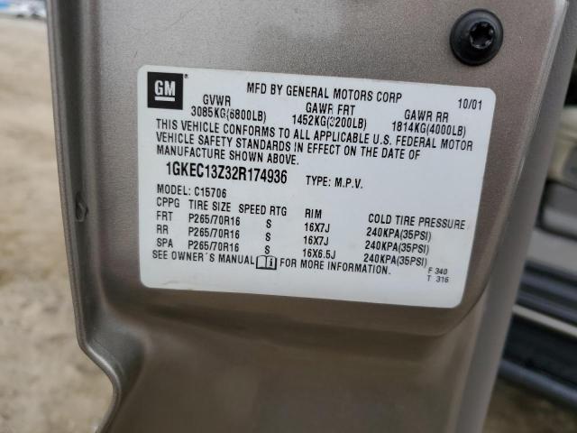 Photo 14 from auction – 2002 GMC YUKON with VIN 1GKEC13Z32R174936