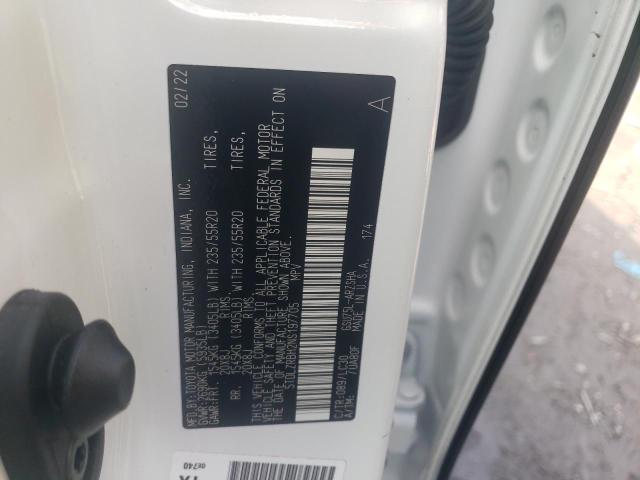 Photo 13 from auction – 2022 TOYOTA HIGHLANDER with VIN 5TDLZRBH2NS197705