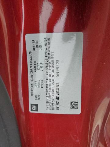 Photo 12 from auction – 2011 CHEVROLET CAMARO LT with VIN 2G1FC1ED1B9120121