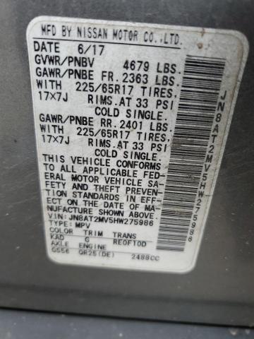Photo 14 from auction – 2017 NISSAN ROGUE S with VIN JN8AT2MV5HW275986