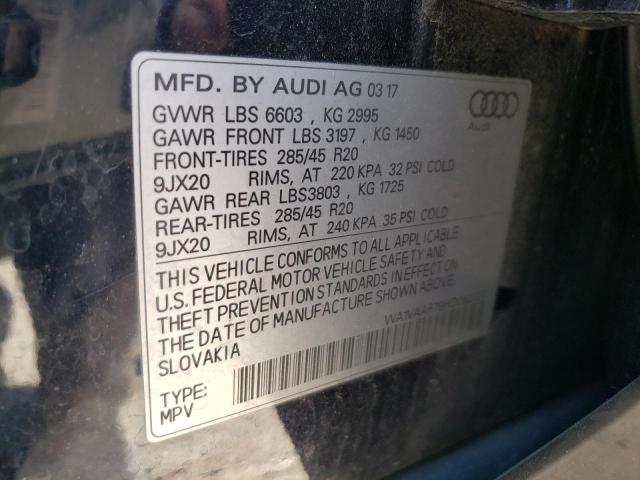 Photo 14 from auction – 2017 AUDI Q7 PRESTIG with VIN WA1VAAF79HD052027