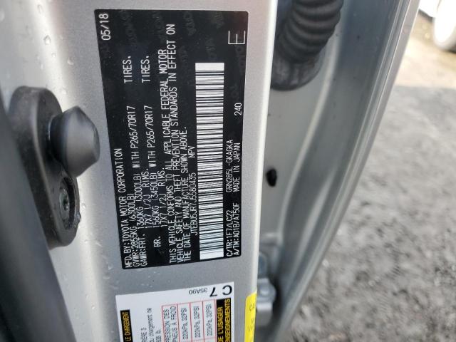 Photo 12 from auction – 2018 TOYOTA 4RUNNER SR with VIN JTEBU5JR7J5580435