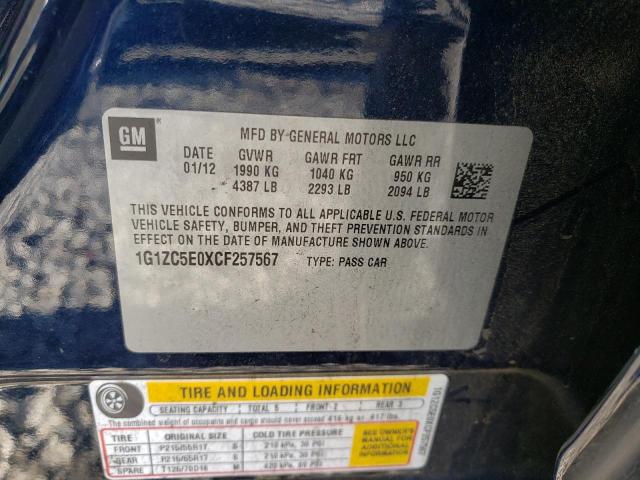 Photo 12 from auction – 2012 CHEVROLET MALIBU 1LT with VIN 1G1ZC5E0XCF257567