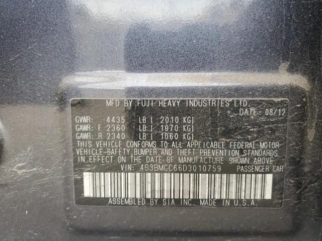 Photo 12 from auction – 2013 SUBARU LEGACY 2.5 with VIN 4S3BMCC66D3010759