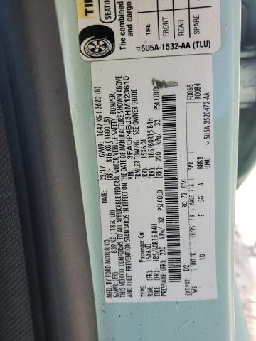 Photo 12 from auction – 2017 FORD FIESTA SE with VIN 3FADP4BJ3HM123610