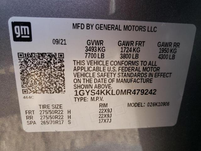 Photo 14 from auction – 2021 CADILLAC ESCALADE E with VIN 1GYS4KKL0MR479242