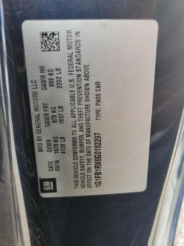 Photo 12 from auction – 2016 CHEVROLET CAMARO LT with VIN 1G1FB1RX6G0182297
