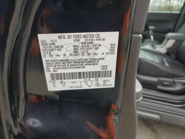 Photo 14 from auction – 2012 FORD ESCAPE XLT with VIN 1FMCU0D73CKA99328