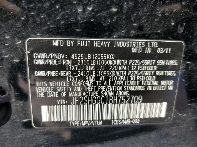 Photo 14 from auction – 2011 SUBARU FORESTER T with VIN JF2SHGGC1BH752709