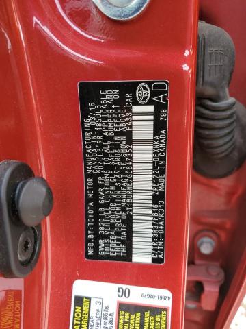 Photo 13 from auction – 2016 TOYOTA COROLLA L with VIN 2T1BURHE7GC647352