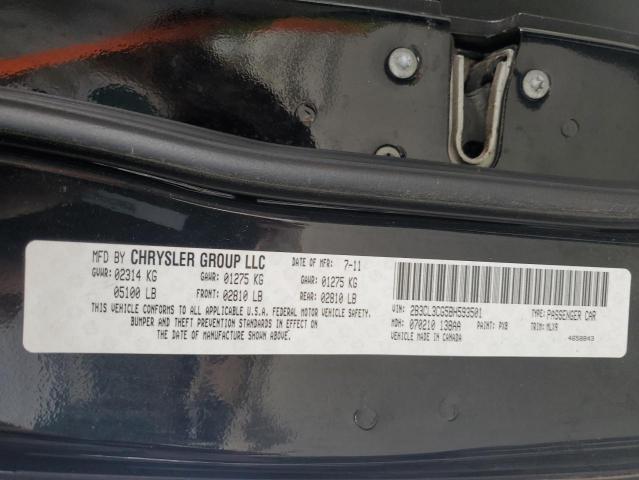 Photo 13 from auction – 2011 DODGE CHARGER with VIN 2B3CL3CG5BH593501