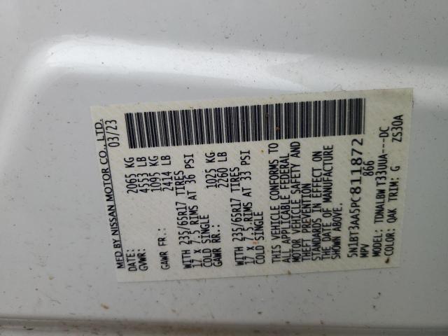 Photo 12 from auction – 2023 NISSAN ROGUE S with VIN 5N1BT3AA5PC811872