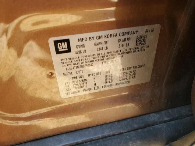 Photo 14 from auction – 2016 BUICK ENCORE SPO with VIN KL4CJ1SM2GB690942