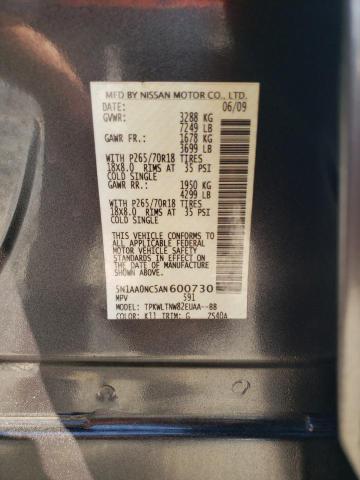 Photo 14 from auction – 2010 NISSAN ARMADA SE with VIN 5N1AA0NC5AN600730