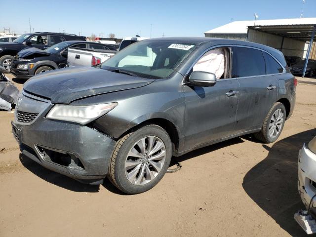 ACURA MDX TECHNO 2014 with VIN 5FRYD4H41EB027589 - Photo from auction