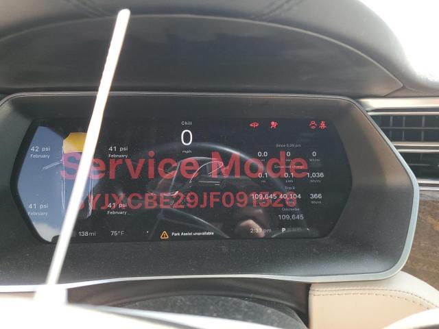 Photo 9 from auction – 2018 TESLA MODEL X with VIN 5YJXCBE29JF091526