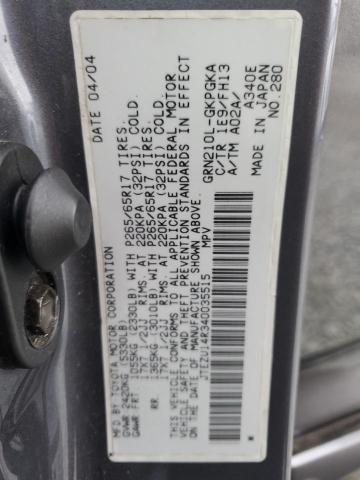 Photo 14 from auction – 2004 TOYOTA 4RUNNER SR with VIN JTEZU14R340035515