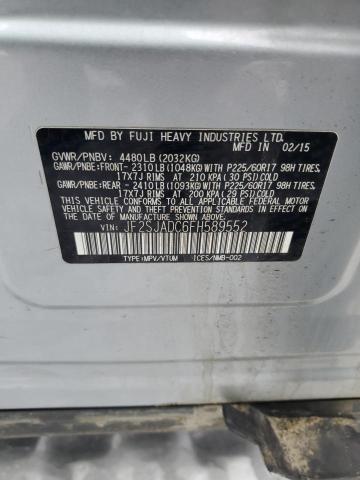 Photo 14 from auction – 2015 SUBARU FORESTER 2 with VIN JF2SJADC6FH589552