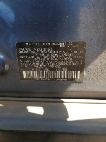 Photo 14 from auction – 2011 SUBARU FORESTER T with VIN JF2SHAGC1BH775288