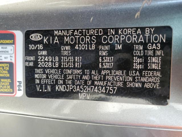 Photo 13 from auction – 2017 KIA SOUL + with VIN KNDJP3A52H7434757