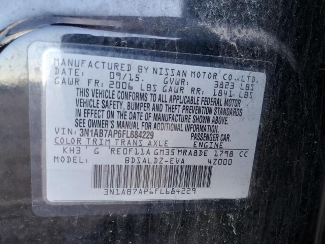 Photo 13 from auction – 2015 NISSAN SENTRA S with VIN 3N1AB7AP6FL684229