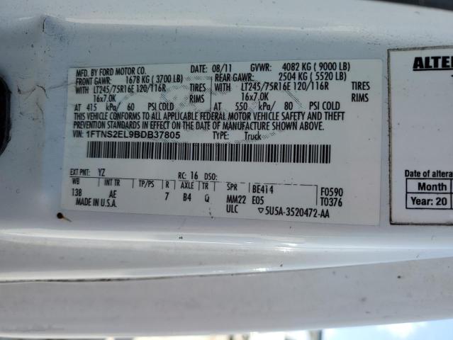 Photo 14 from auction – 2011 FORD ECONOLINE with VIN 1FTNS2EL9BDB37805