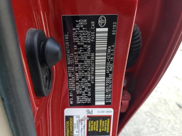 Photo 13 from auction – 2014 TOYOTA CAMRY L with VIN 4T1BF1FK8EU773896