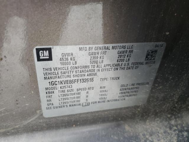 Photo 12 from auction – 2015 CHEVROLET SILVERADO with VIN 1GC1KVE86FF132616